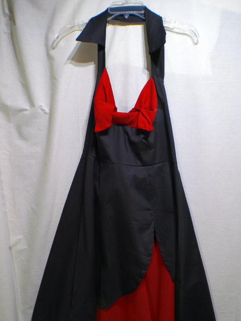 Zaful Dress REtro Pin Up Plus 4XL Red Black Halter NWT